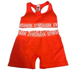 Gymshark fit seamless sports bra and shorts set size small